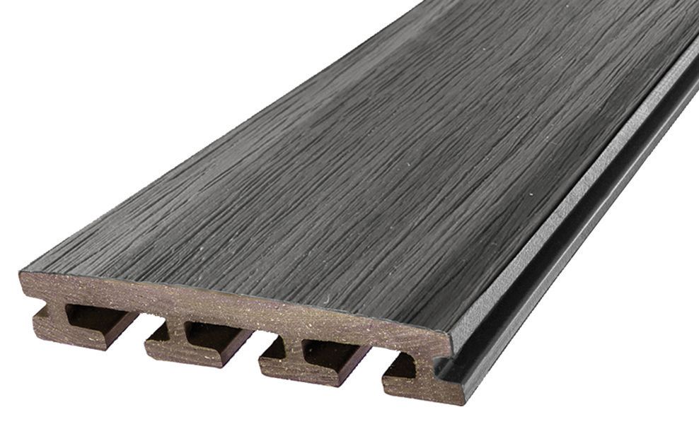 Image of Eva-Last Capetown Grey Composite Infinity Deck Board - 25.4 x 135 x 2200mm - Pack of 5