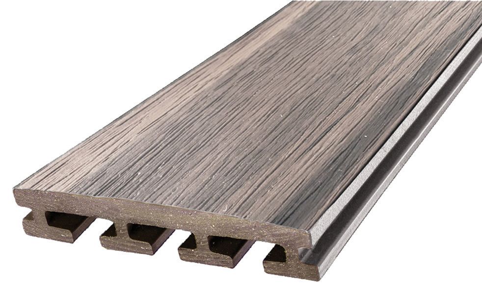 Image of Eva-Last Pacific Pearl Grey Composite Infinity Deck Board - 25.4 x 135 x 2200mm - Pack of 5