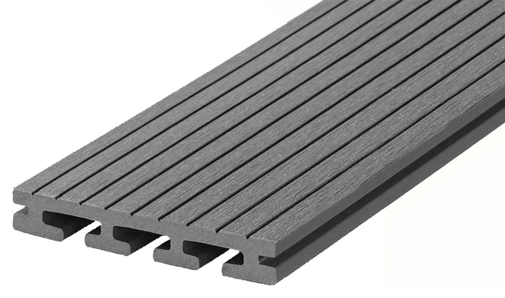 Image of Eva-Tech Xavia Grey Composite I-Series Deck Board - 23 x 137 x 2200mm - Pack of 5