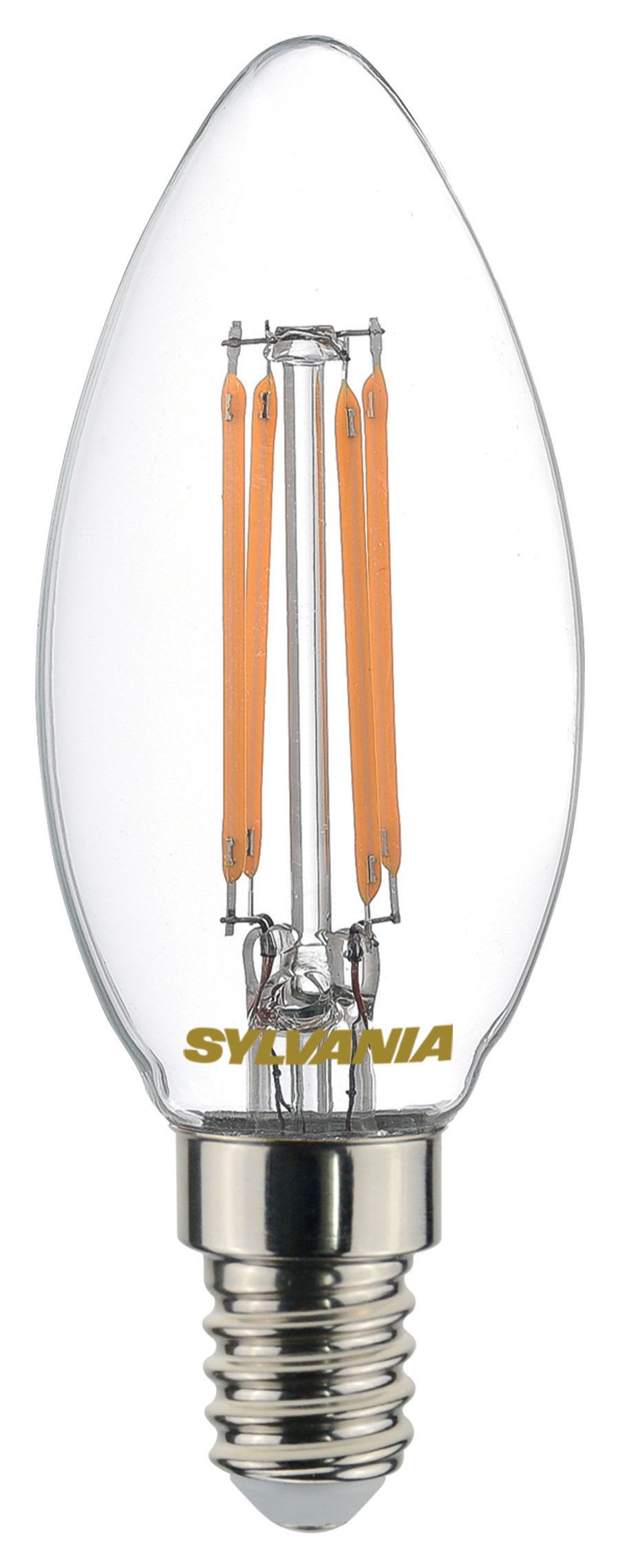 Sylvania LED Filament E14 Candle Bulb - 4.5W