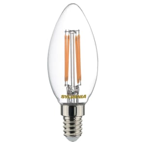 Sylvania LED Filament E14 Candle Bulb - 4.5W Pack of 4