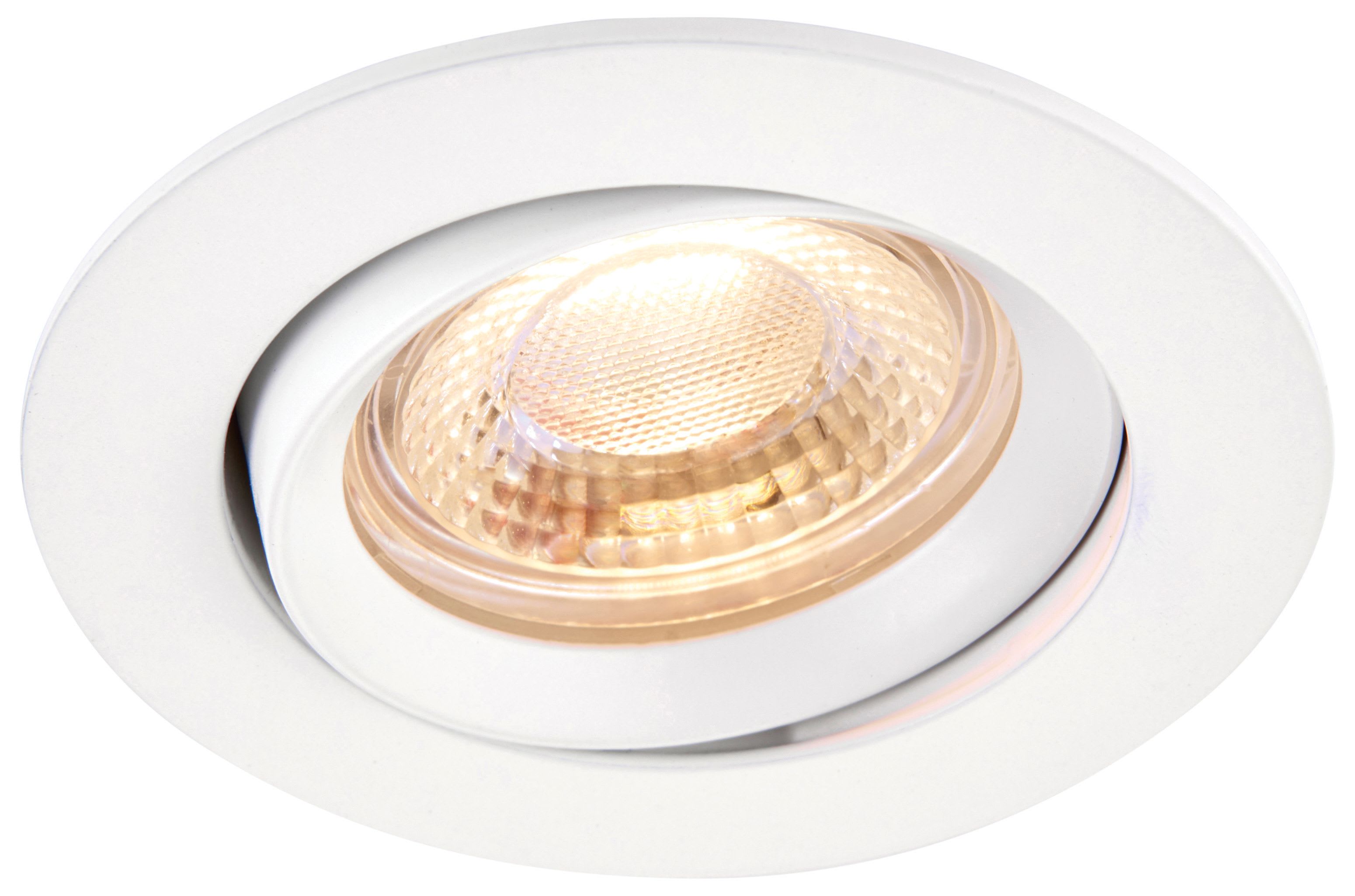 Saxby Integrated LED Adjustable Matt White Downlight -