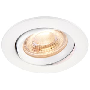 Saxby Integrated LED Adjustable Matt White Downlight - 4W