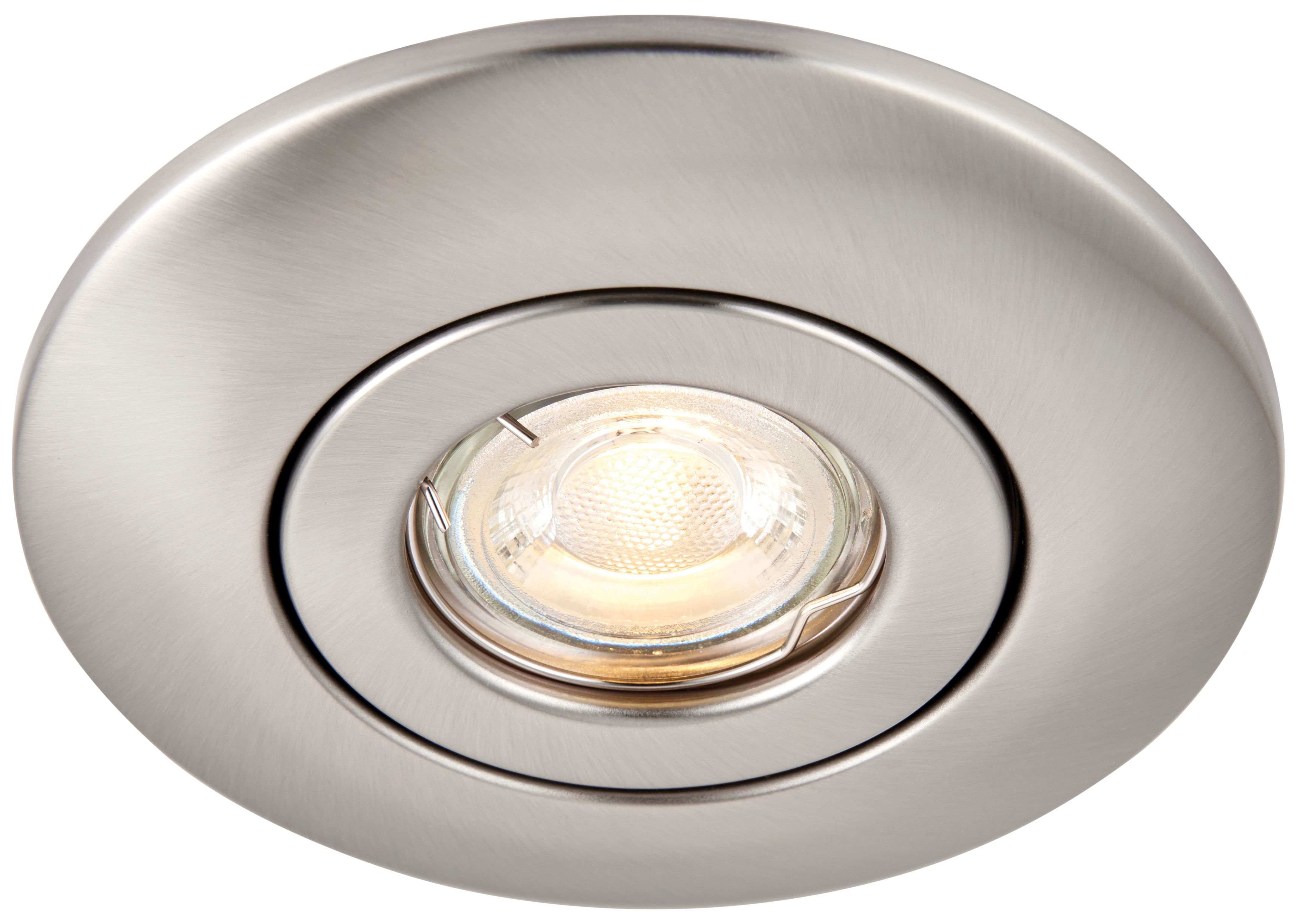 Saxby GU10 Satin Nickel Downlight Converter Kit - 50W