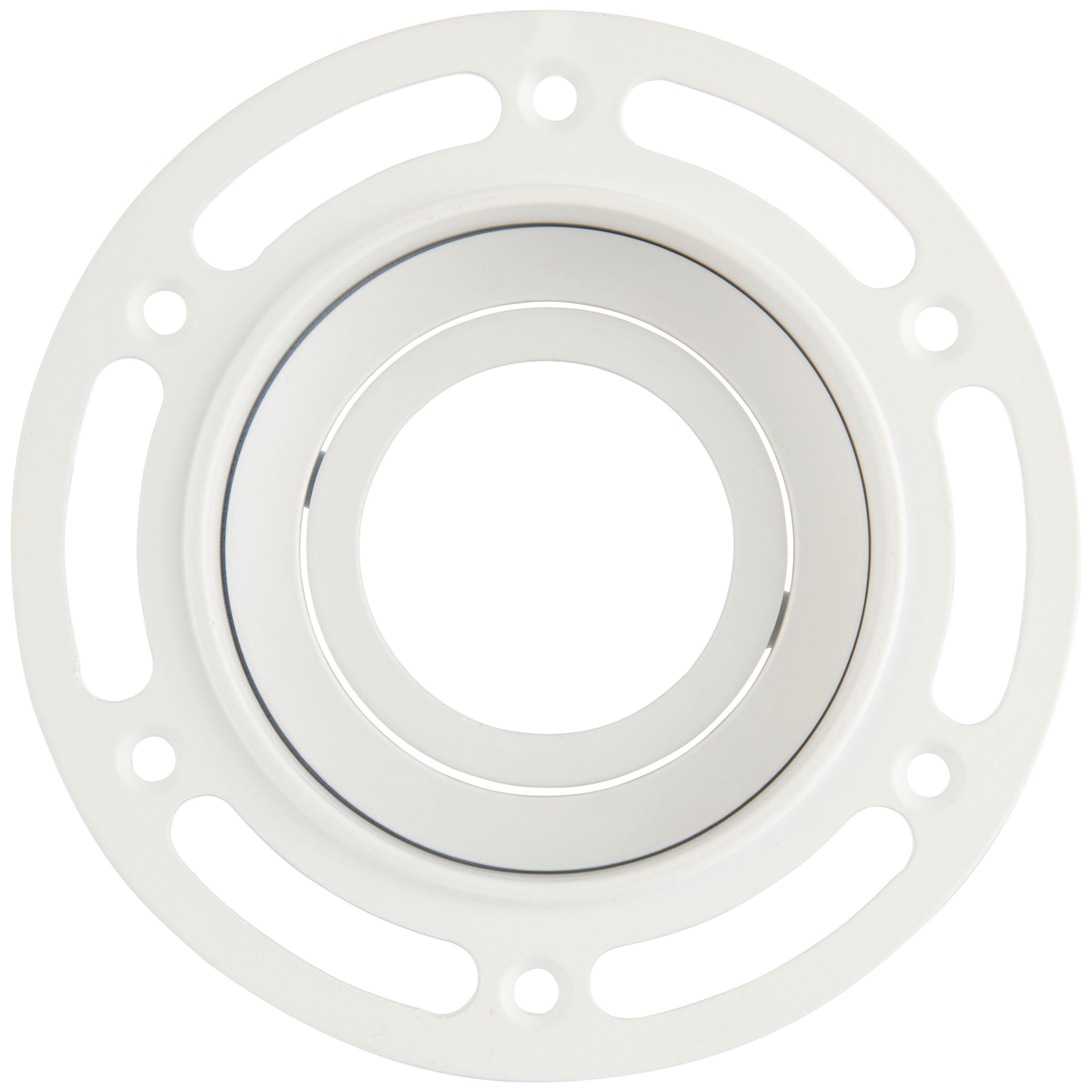 Image of Saxby GU10 White Trimless Plaster In Round Downlight - 7W