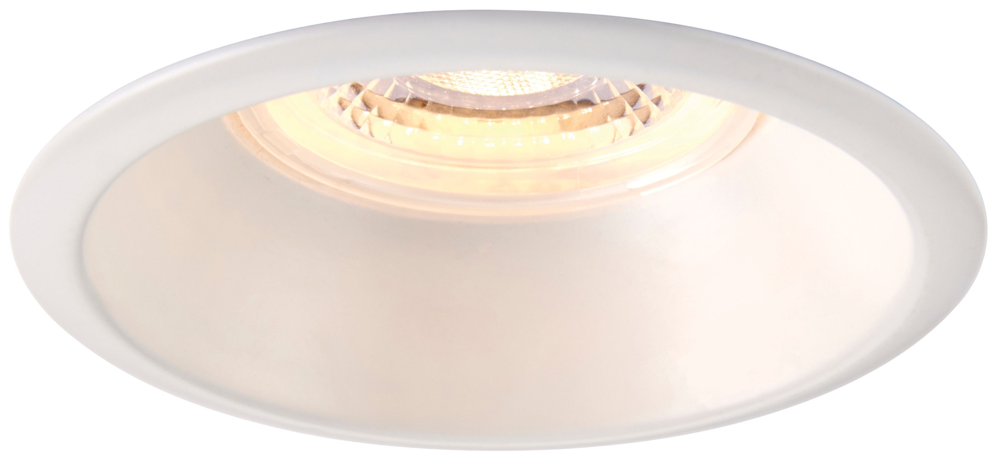 Saxby Integrated LED Fire Rated Anti Glare IP65 Fixed Warm White Downlight