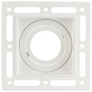 Saxby GU10 White Trimless Plaster In Square Downlight - 7W