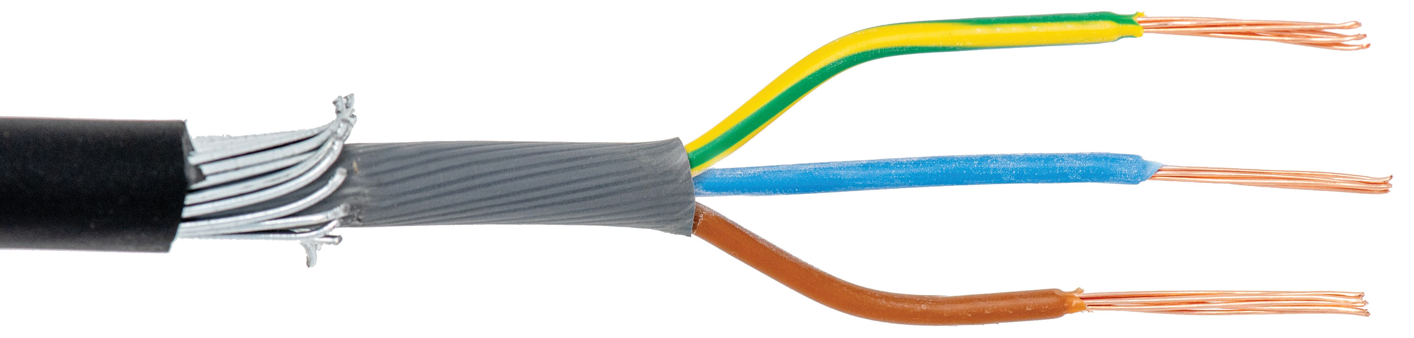 3 Core 6943X Black SWA Armoured Single Phase - 2.5mm² - 25m