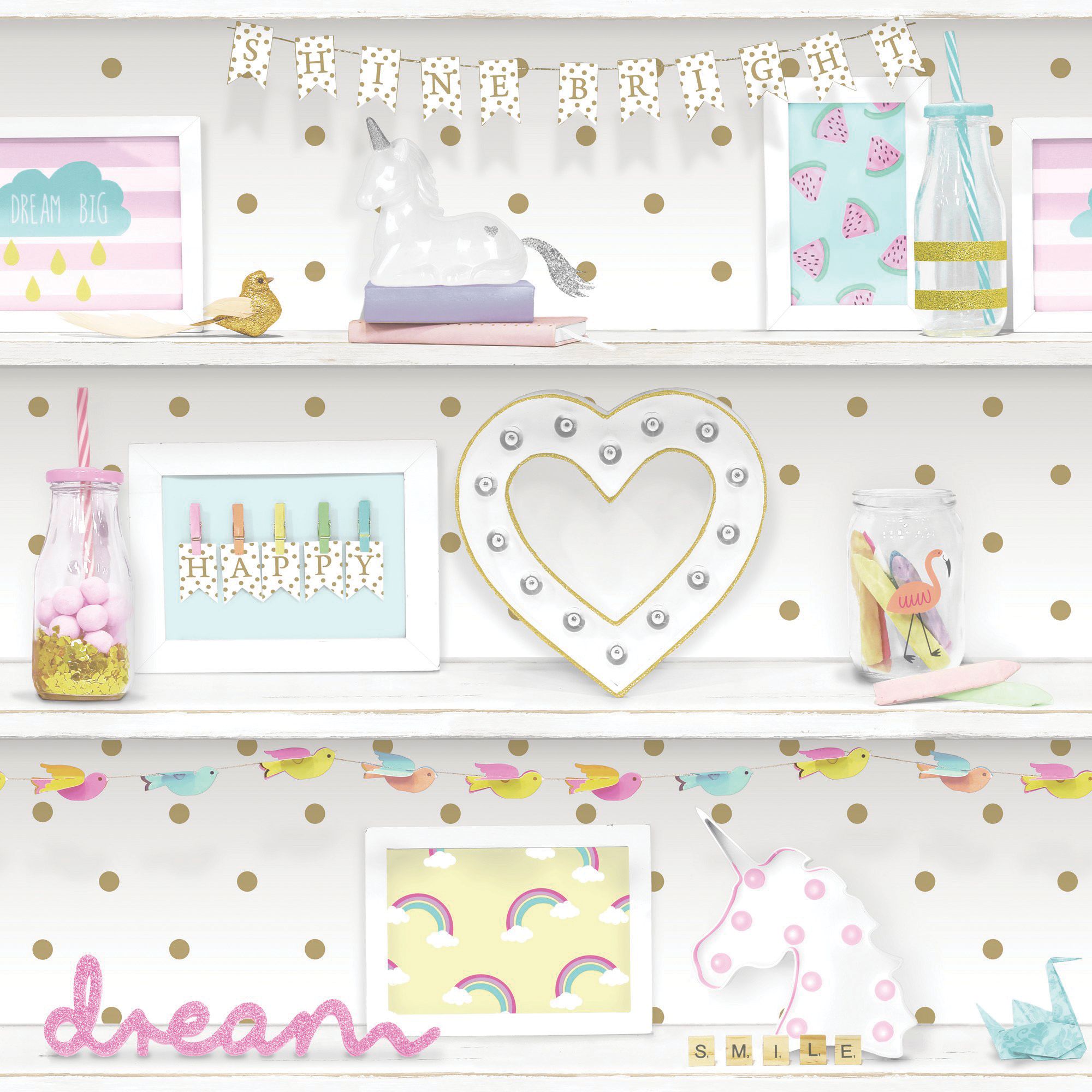 Arthouse Girls Life Multi Wallpaper - 10.05m x 53cm