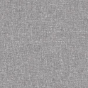 Arthouse Linen Texture Mid Grey Wallpaper 10.05m x 53cm