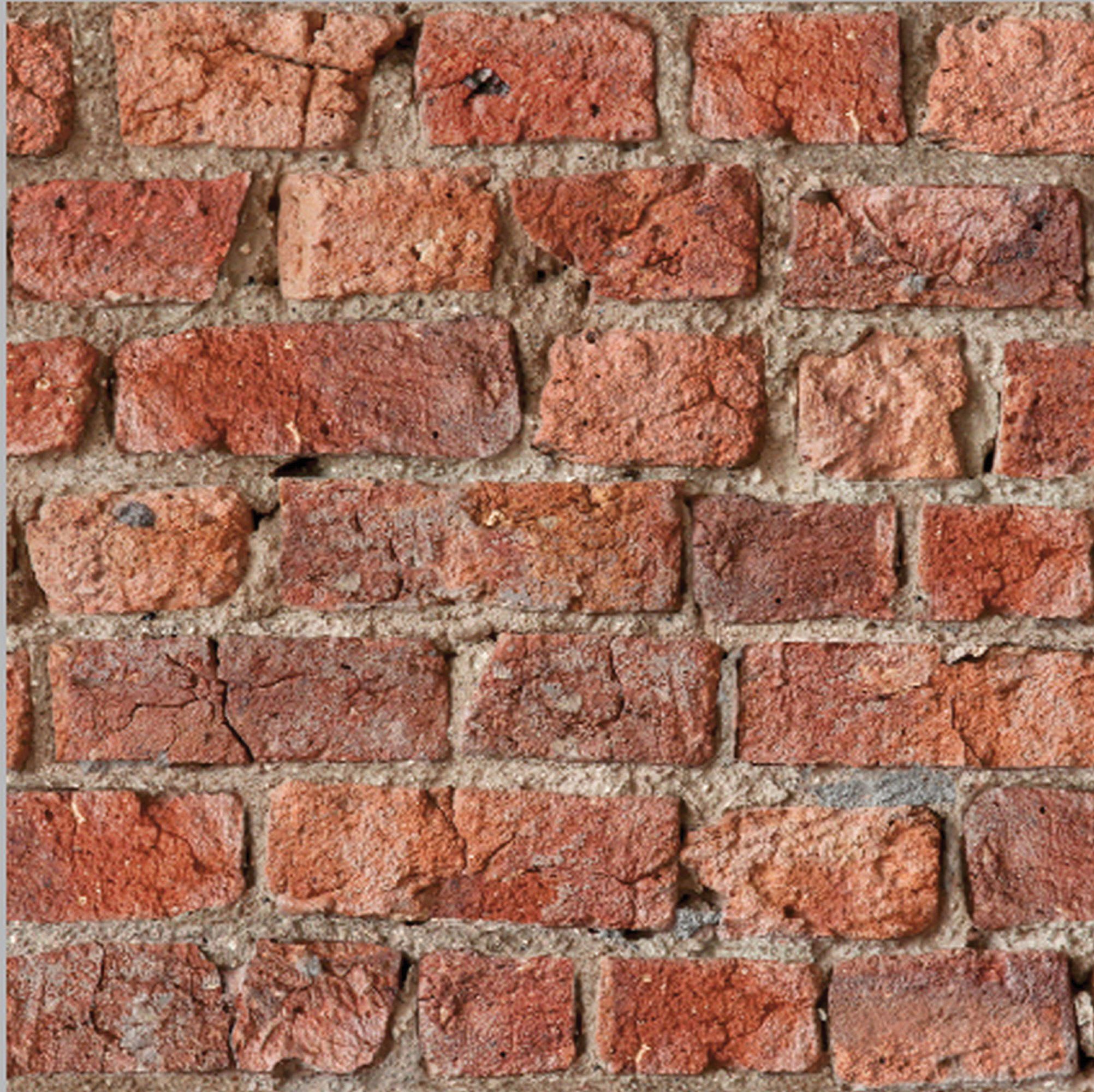 Arthouse Urban Brick Red Wallpaper 10.05m x 53cm Wickes.co.uk
