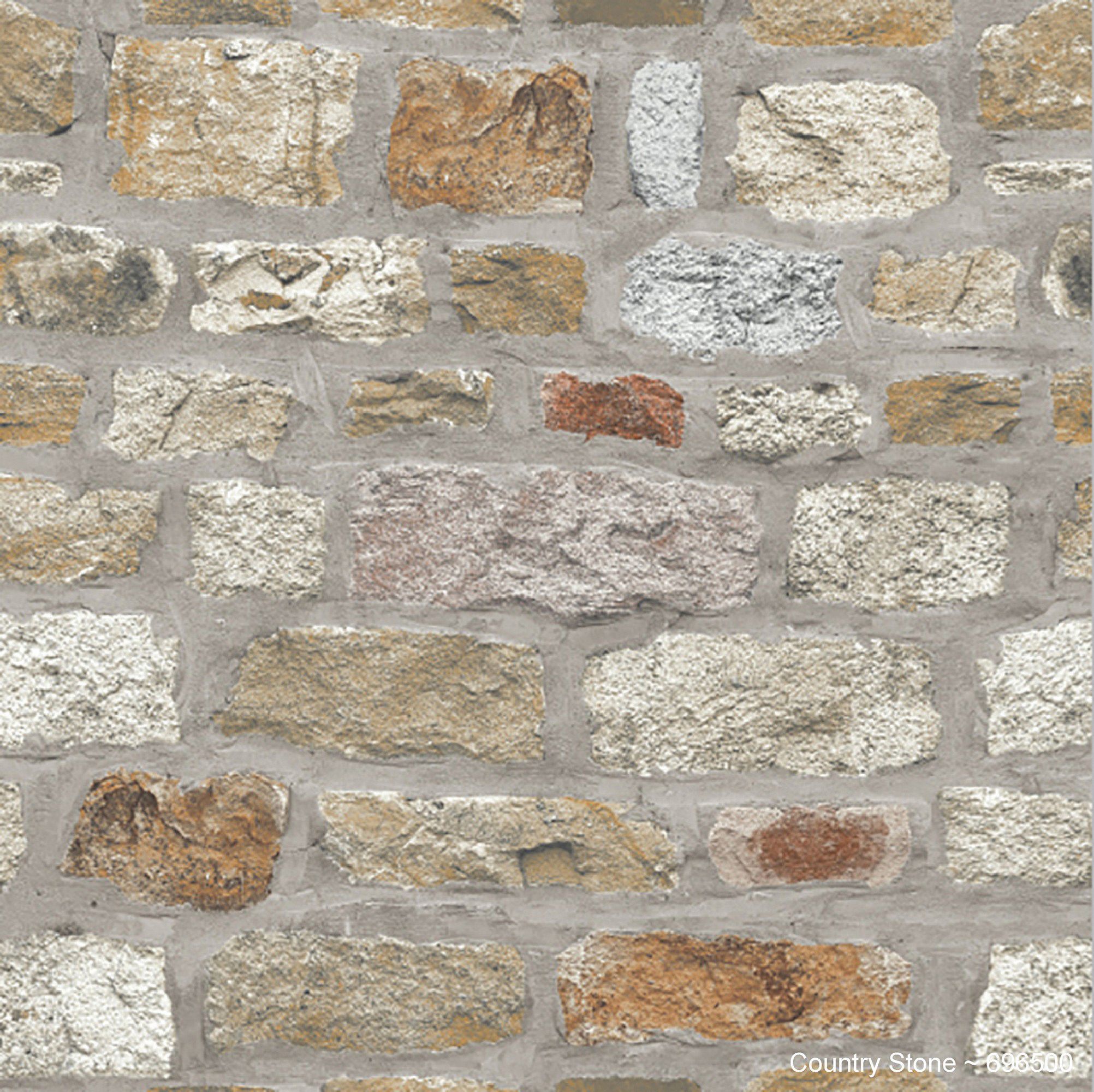 Image of Arthouse Country Stone Wallpaper - 10.05m x 53cm