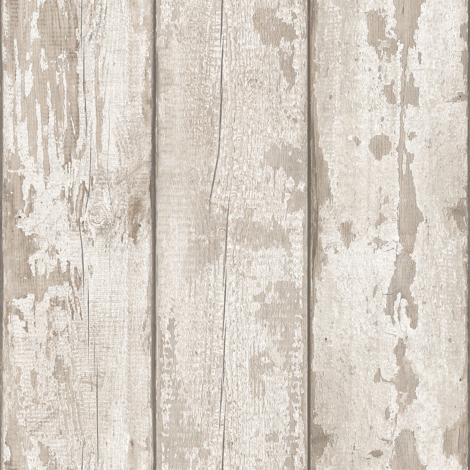 Arthouse White Washed Wood Wallpaper 10.05m x 53cm
