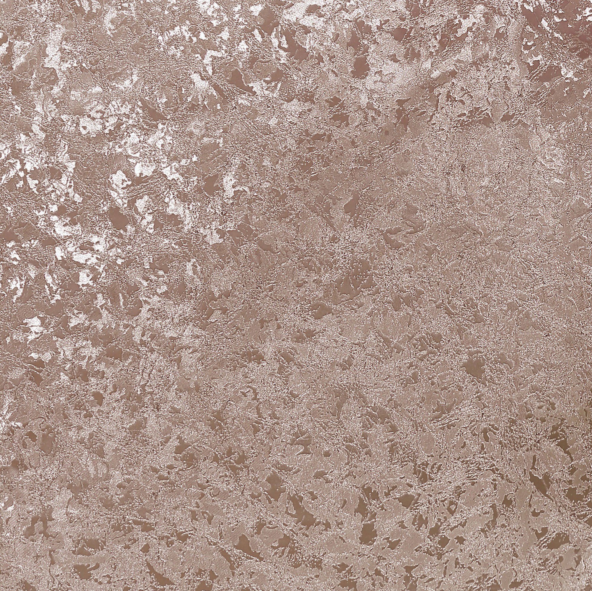 Image of Arthouse Velvet Crush Rose Gold Foil Wallpaper - 10.05m x 53cm