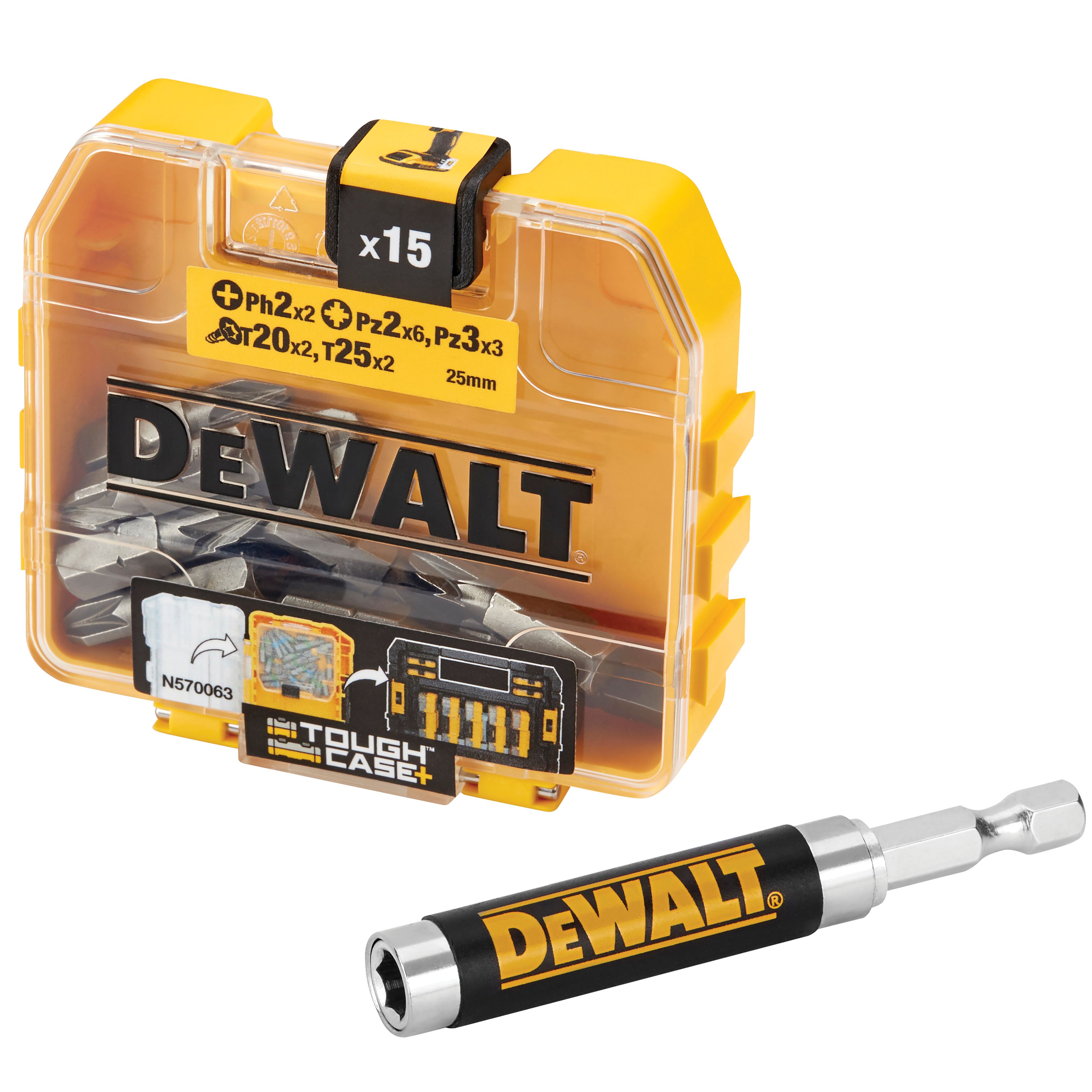 DEWALT DT71511QZ 16 Piece Screwdriver Bit Set Wickes.co.uk