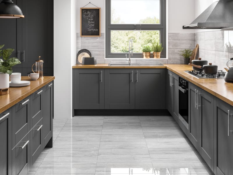 Tiles And Flooring Wickes Co Uk, White Grey Marble Kitchen Floor Tiles