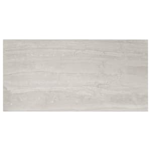 Wickes Olympia Grey Polished Stone Porcelain Wall & Floor Tile - 600 x 300mm - Single