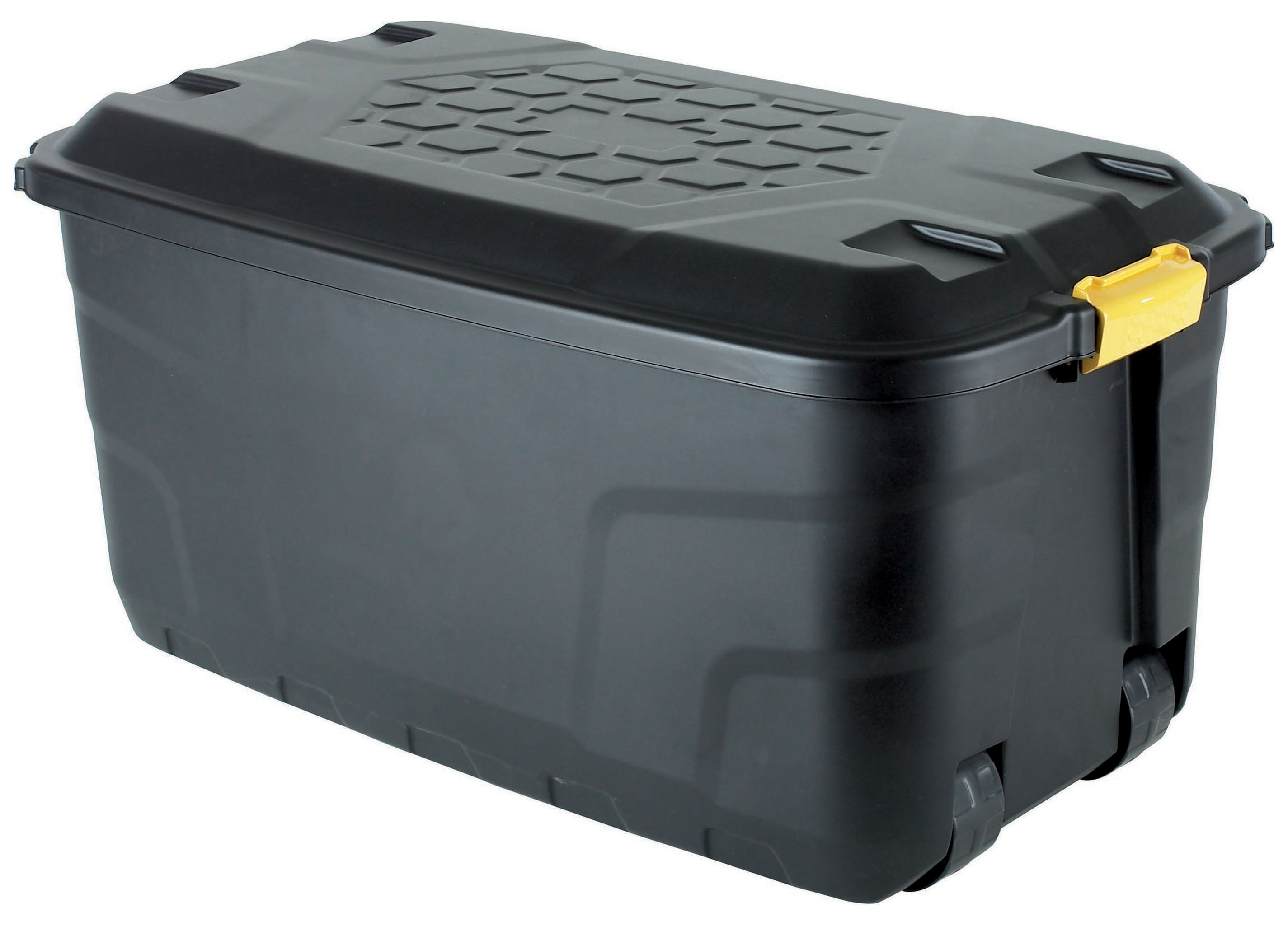 Strata Black Wheeled Storage Trunk - 145L