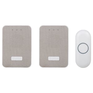 Byron DBY-22324UK Wireless Doorbell Kit with Portable & Plug-In Chime - 150m