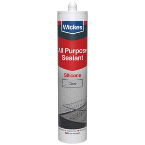 Wickes Clear All Purpose Silicone Sealant - 300ml