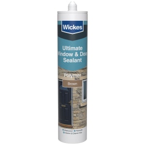 Wickes Ultimate Window & Door Sealant Brown 290ml