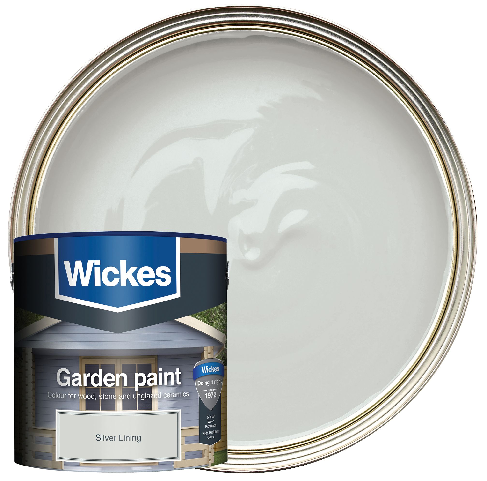 Wickes Garden Colour Matt Wood Treatment - Silver Lining - 2.5L