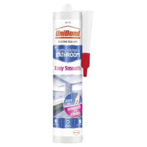 UniBond Easy Smooth Kitchen & Bathroom Sealant - White - 371g