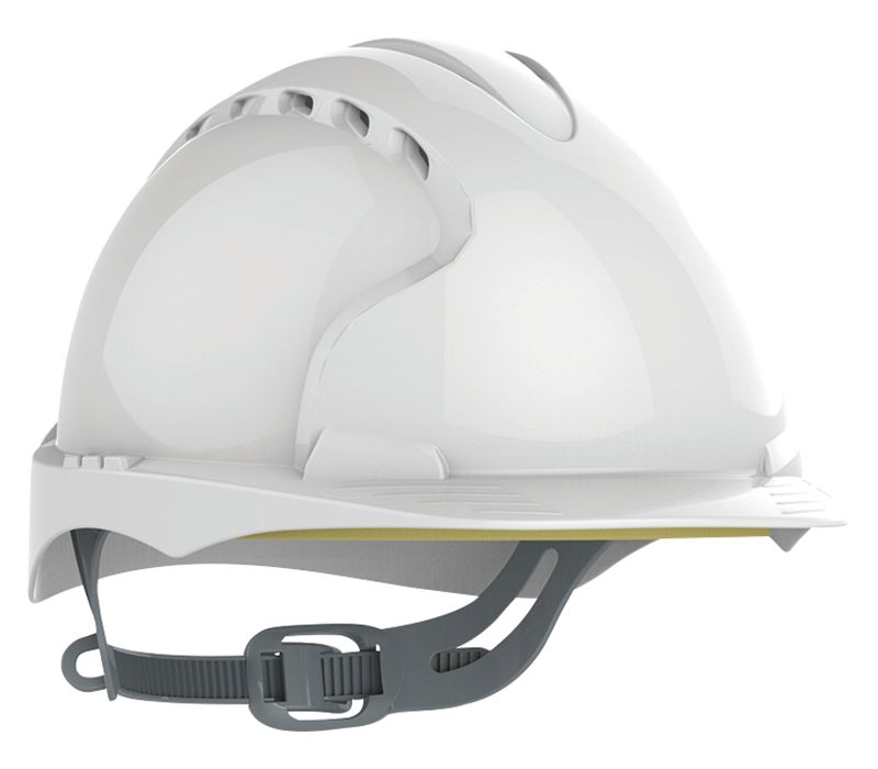 JSP Evo2 Mid Peak Helmet - White -Vented