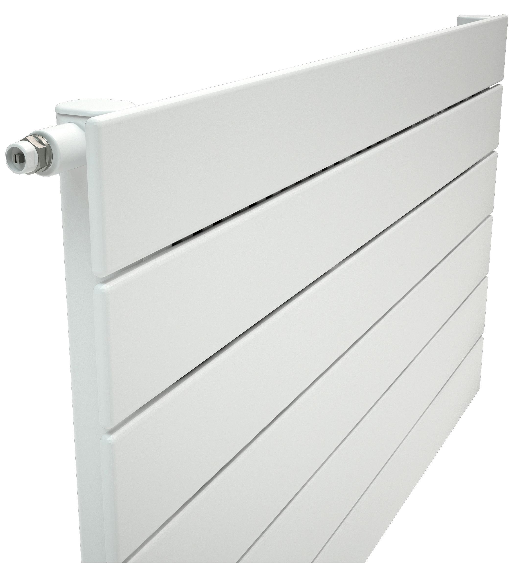 Image of Henrad Verona Single Panel Designer Radiator - White 592 x 500 mm