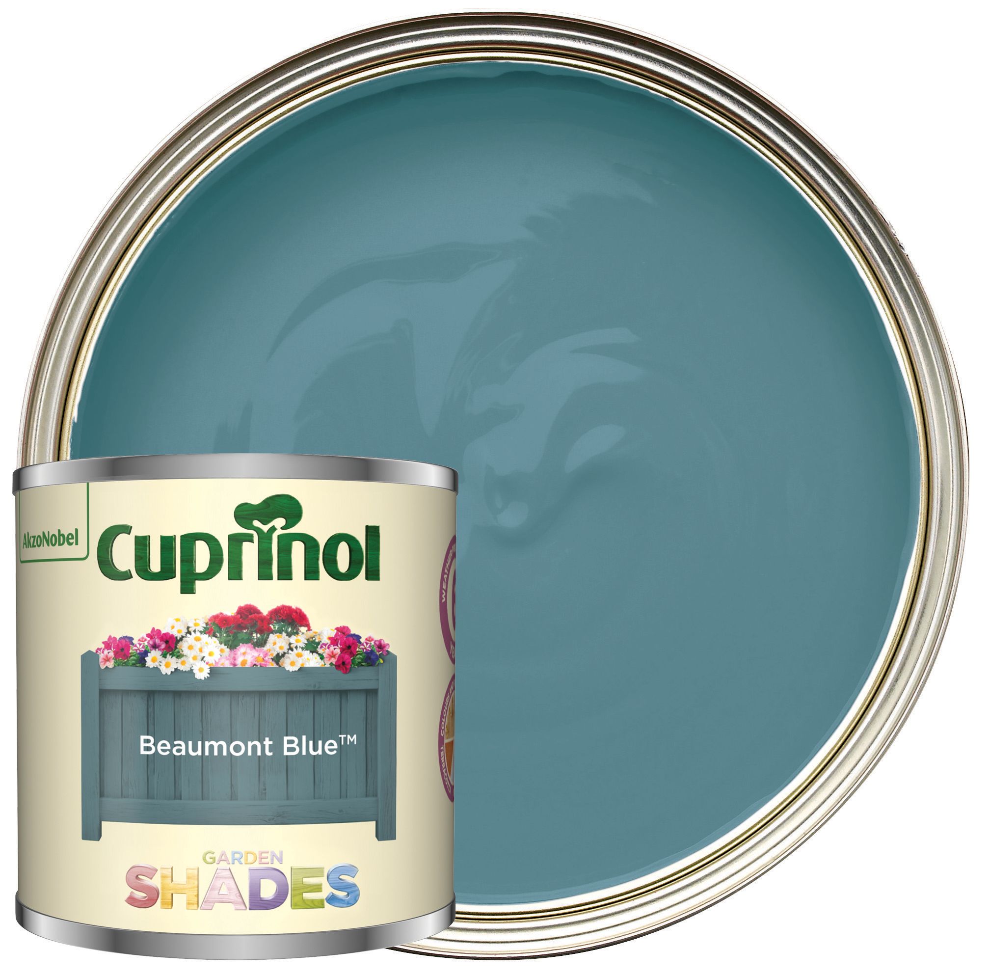 Image of Cuprinol Garden Shades Beaumont Blue - Matt Wood Treatment Tester 125ml