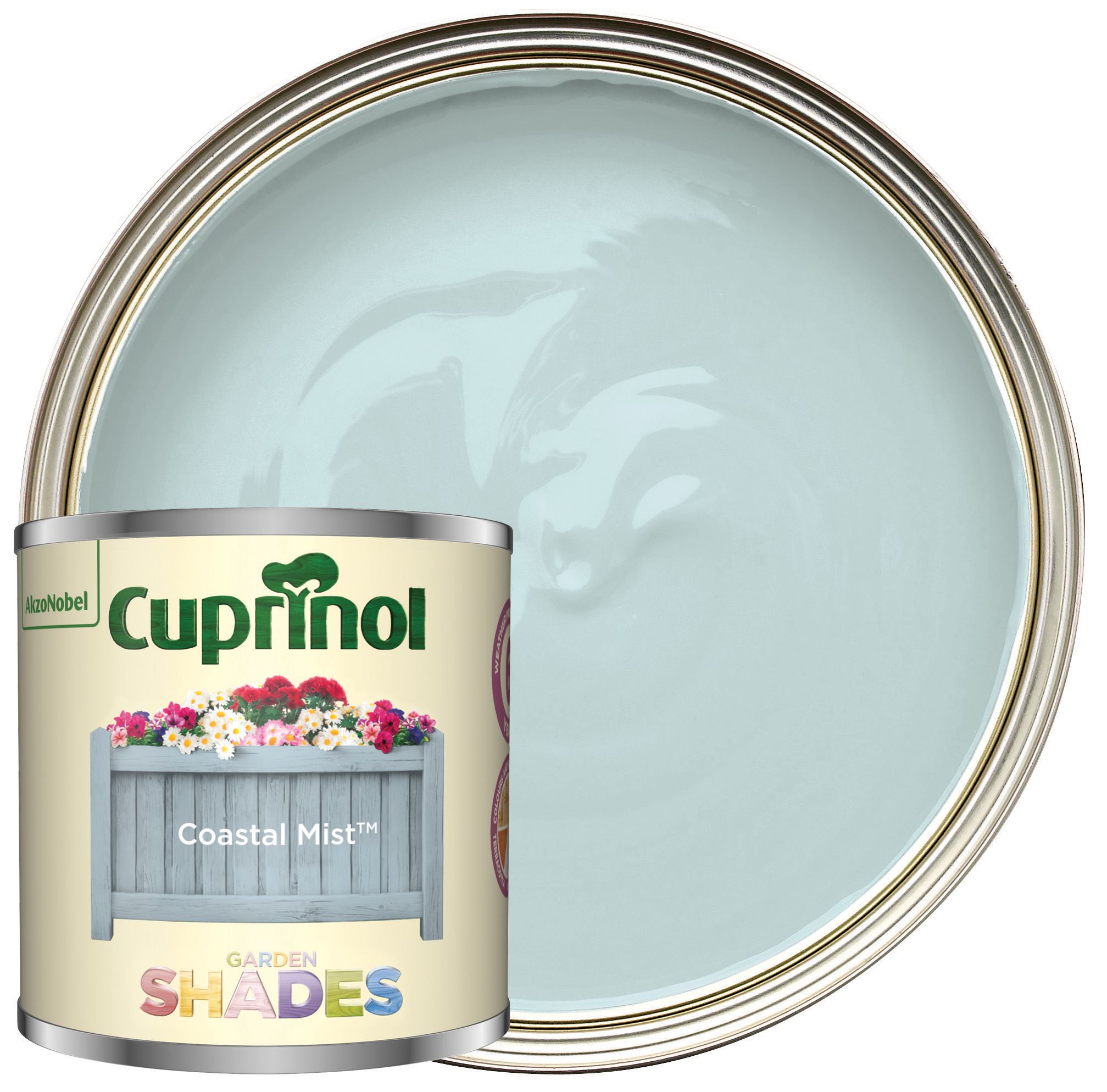 Cuprinol Garden Shades Matt Wood Treatment - Coastal Mist - 125ml