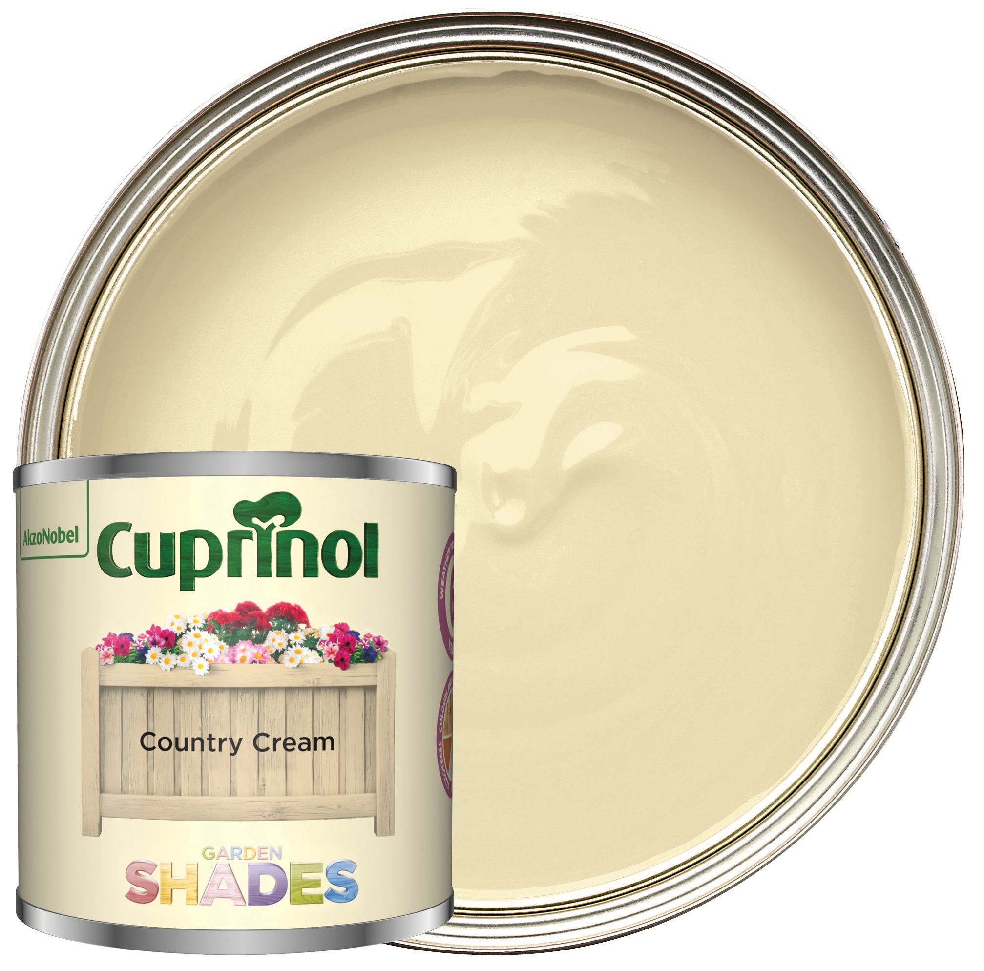 Image of Cuprinol Garden Shades Country Cream - Matt Wood Treatment Tester 125ml