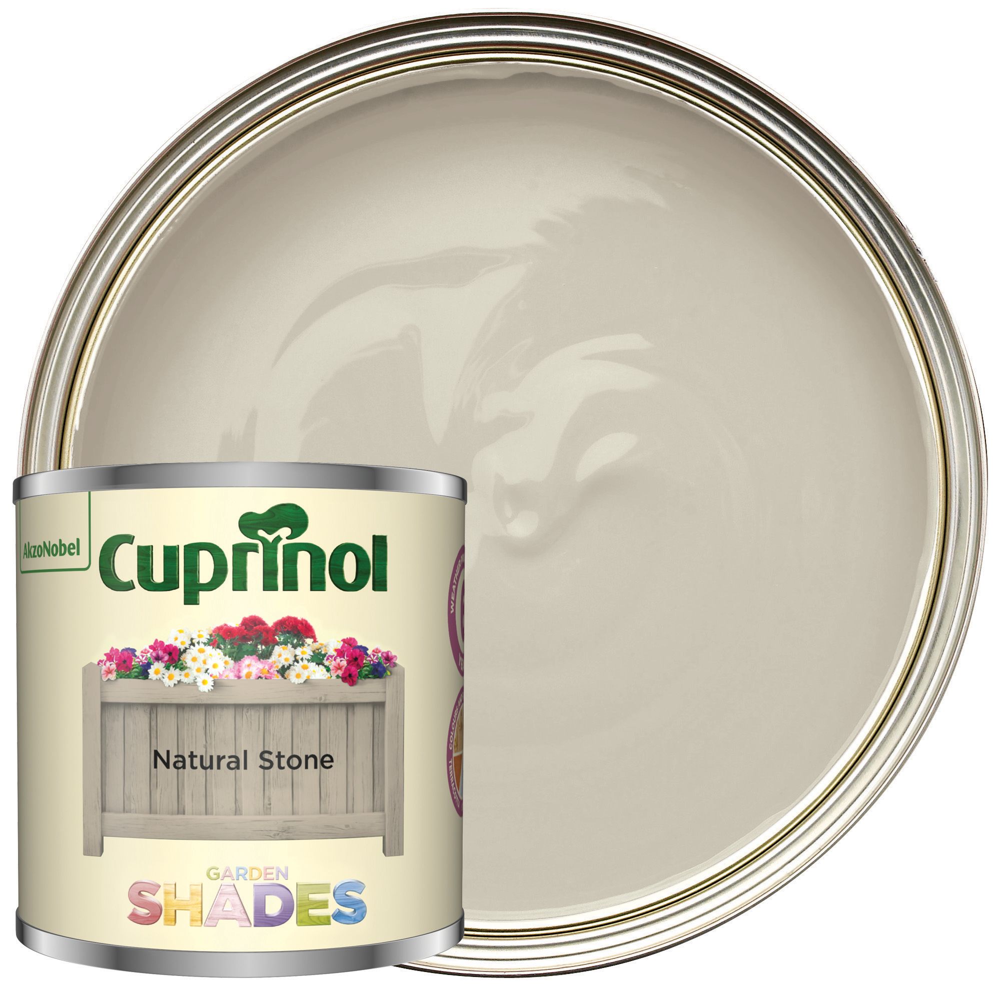 Cuprinol Garden Shades Matt Wood Treatment - Natural Stone - 125ml