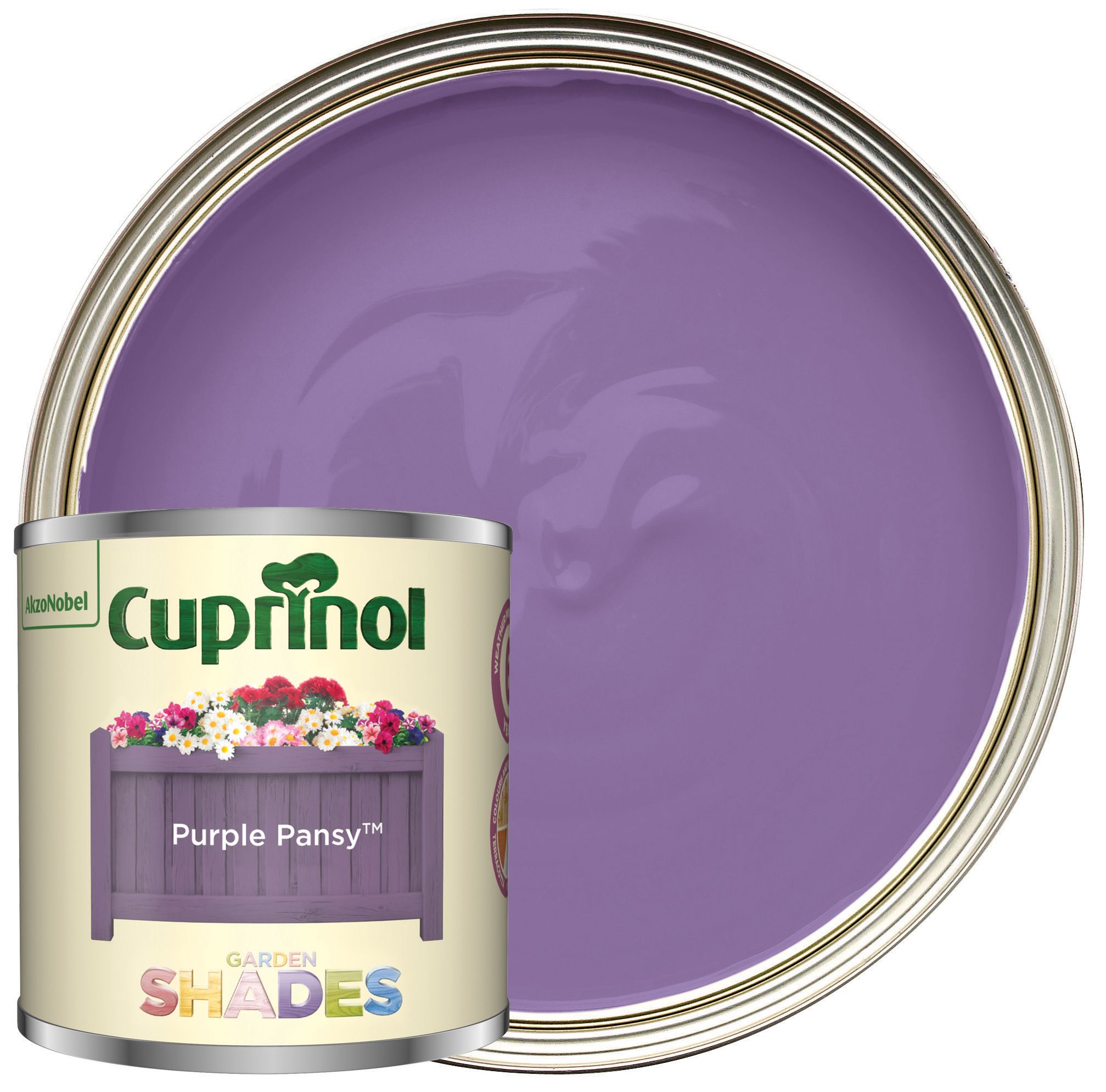 Cuprinol Garden Shades Matt Wood Treatment - Purple Pansy - 125ml