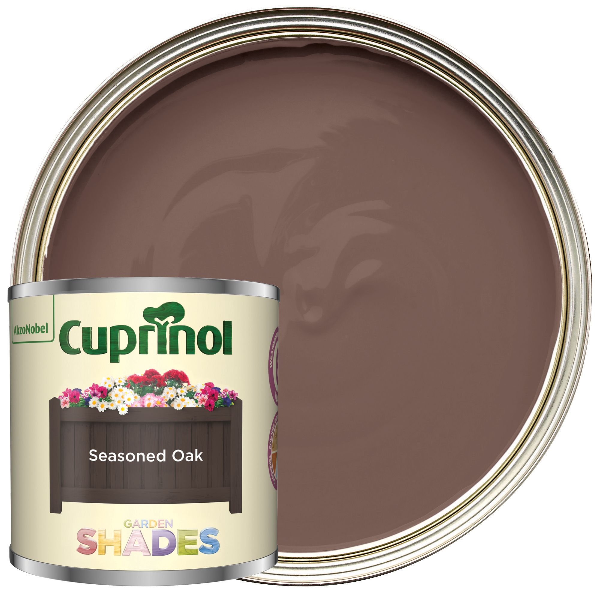 Cuprinol Garden Shades Matt Wood Treatment - Seasoned Oak - 125ml