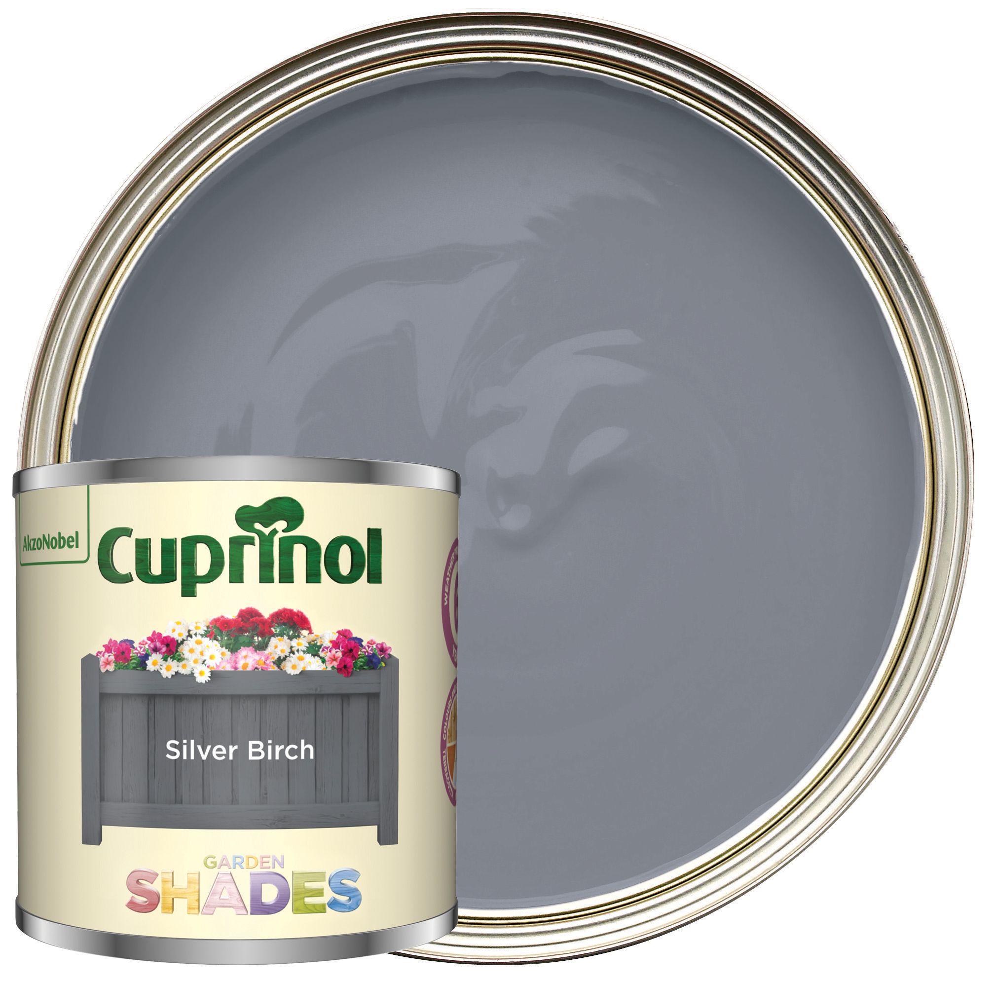 Cuprinol Garden Shades Matt Wood Treatment - Silver Birch - 125ml