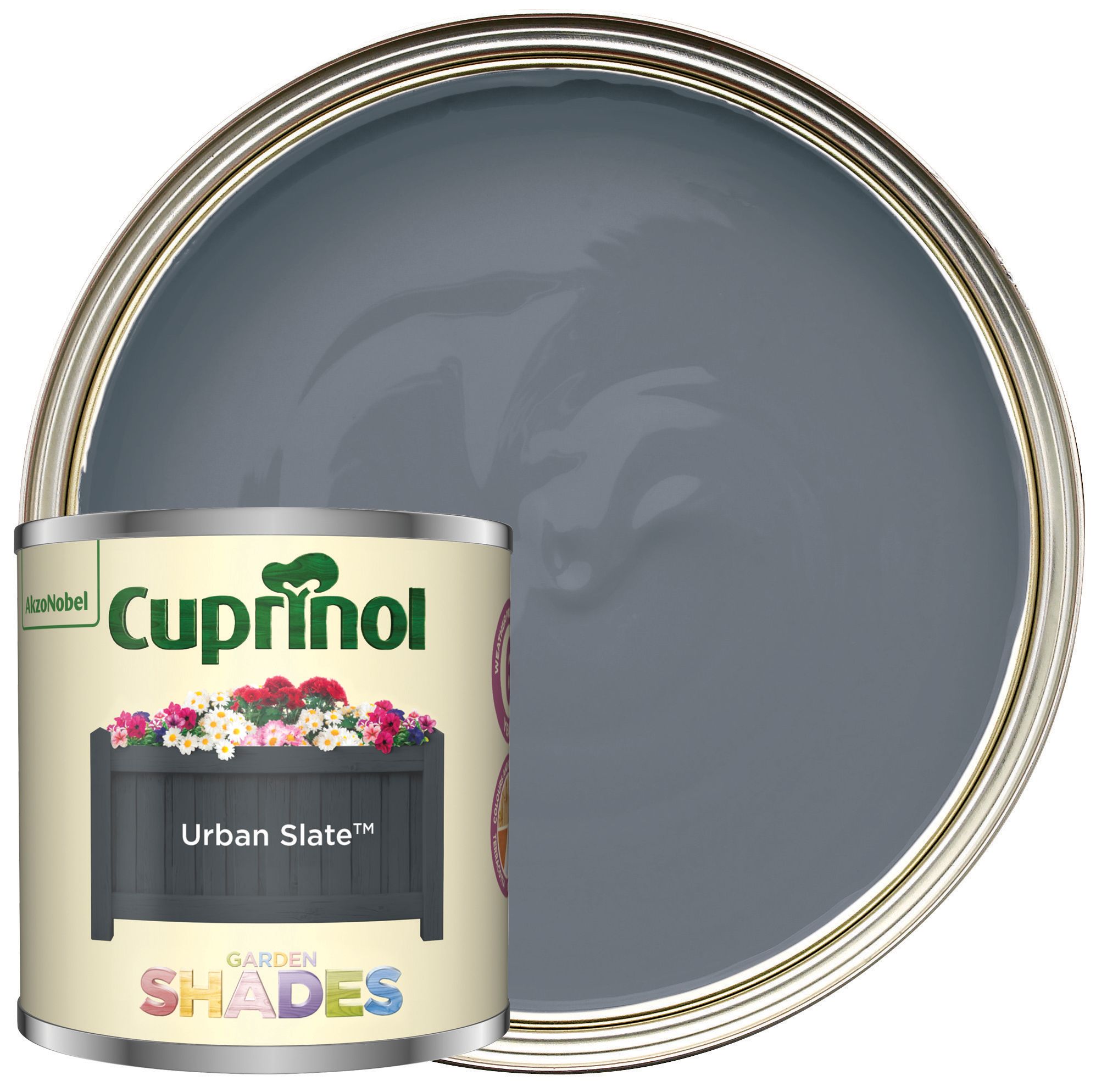 Cuprinol Garden Shades Matt Wood Treatment - Urban Slate - 125ml