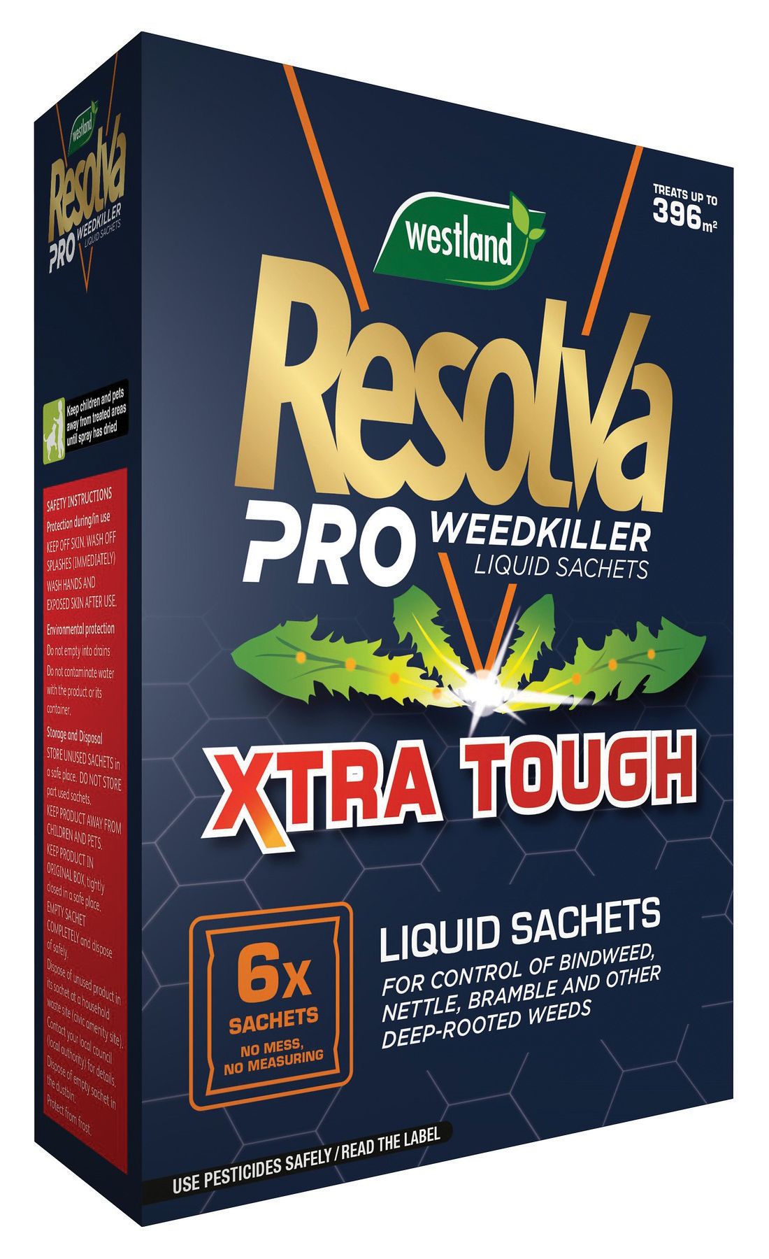 Resolva Pro Liquid Xtra Weed Killer Sachets - 6 x 100ml