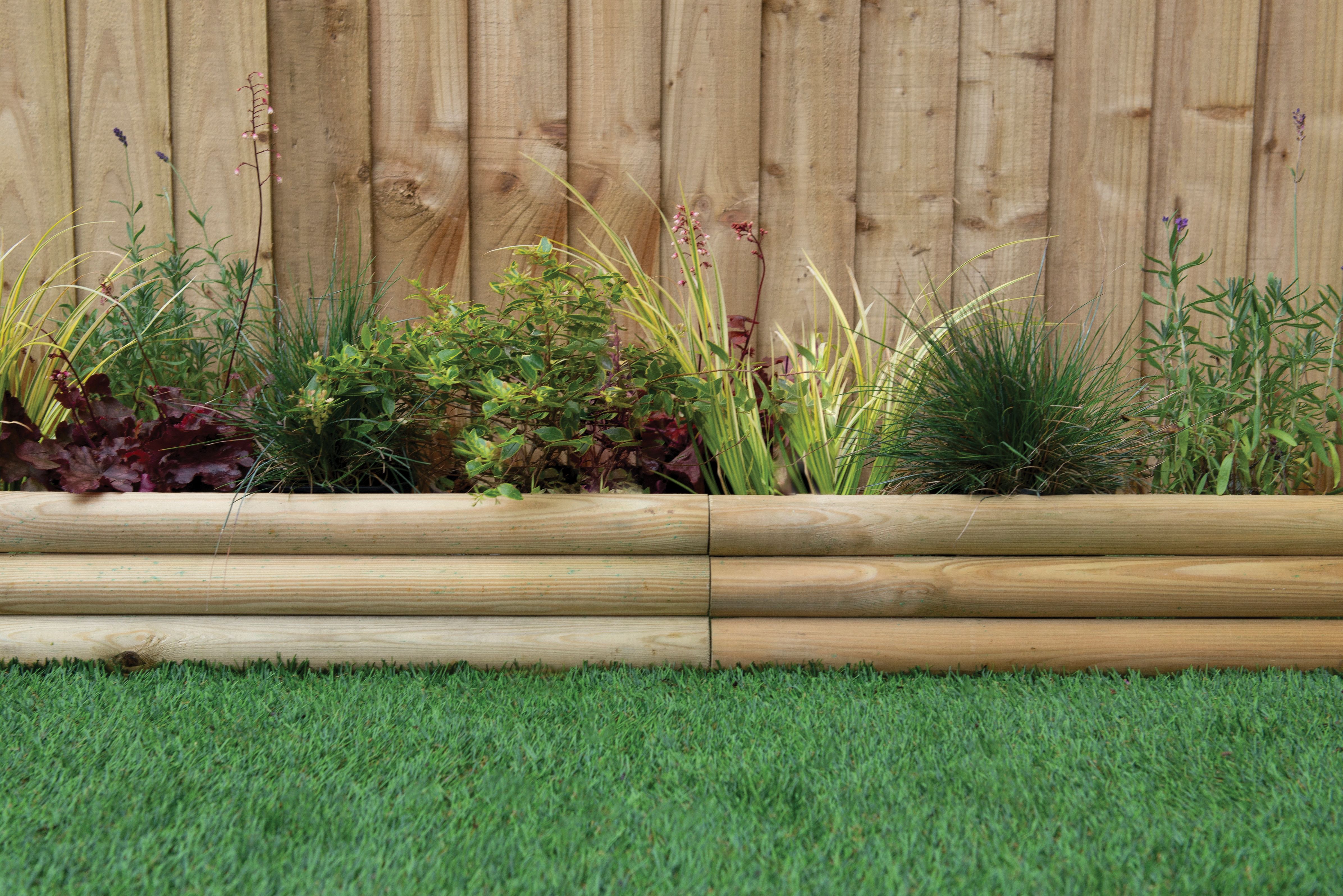 Image of Horizontal Log border edging 300 x 800mm