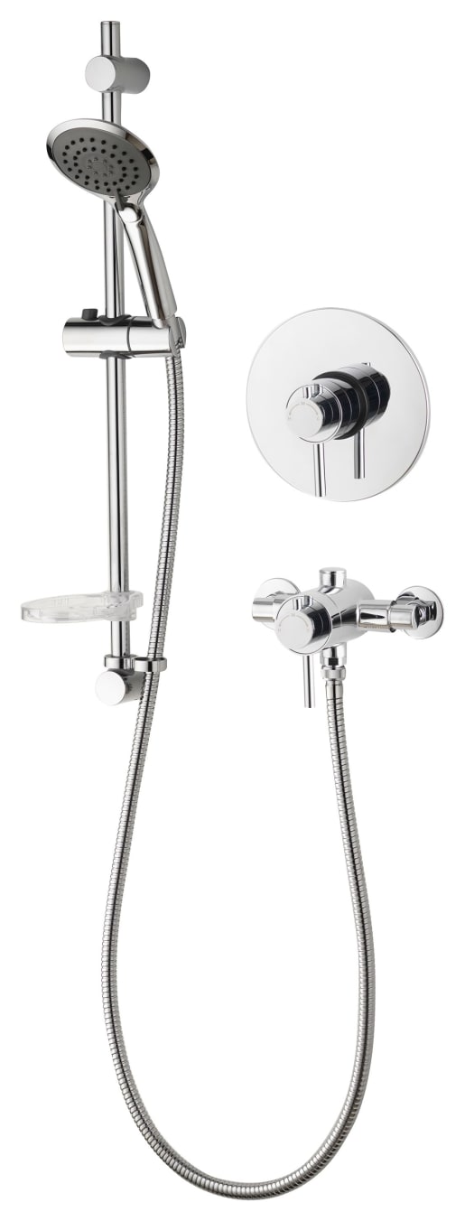 Aqualisa Concentric Single Outlet Shower Valve with Built-In