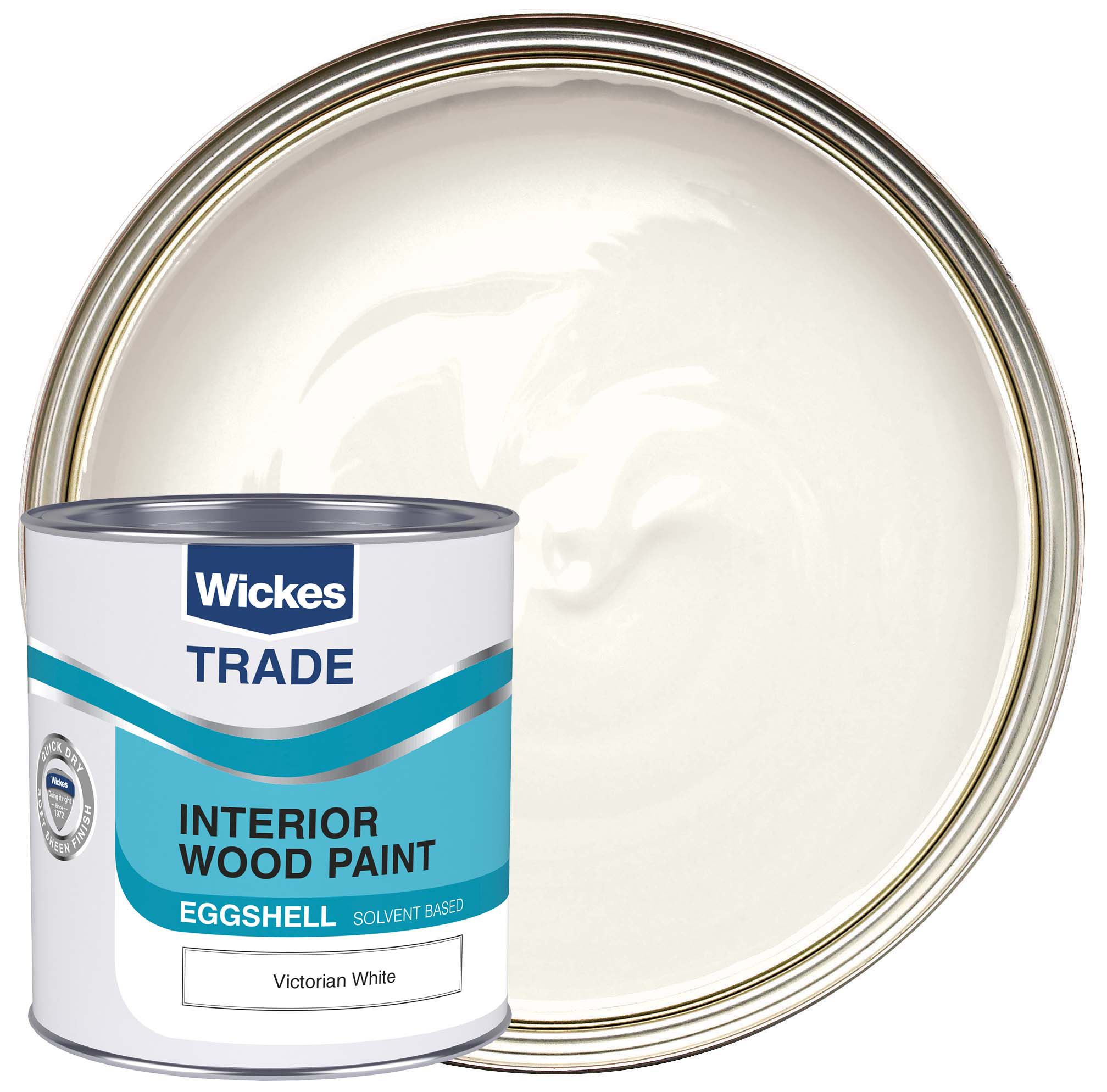 Wickes Trade Eggshell Victorian White 1l