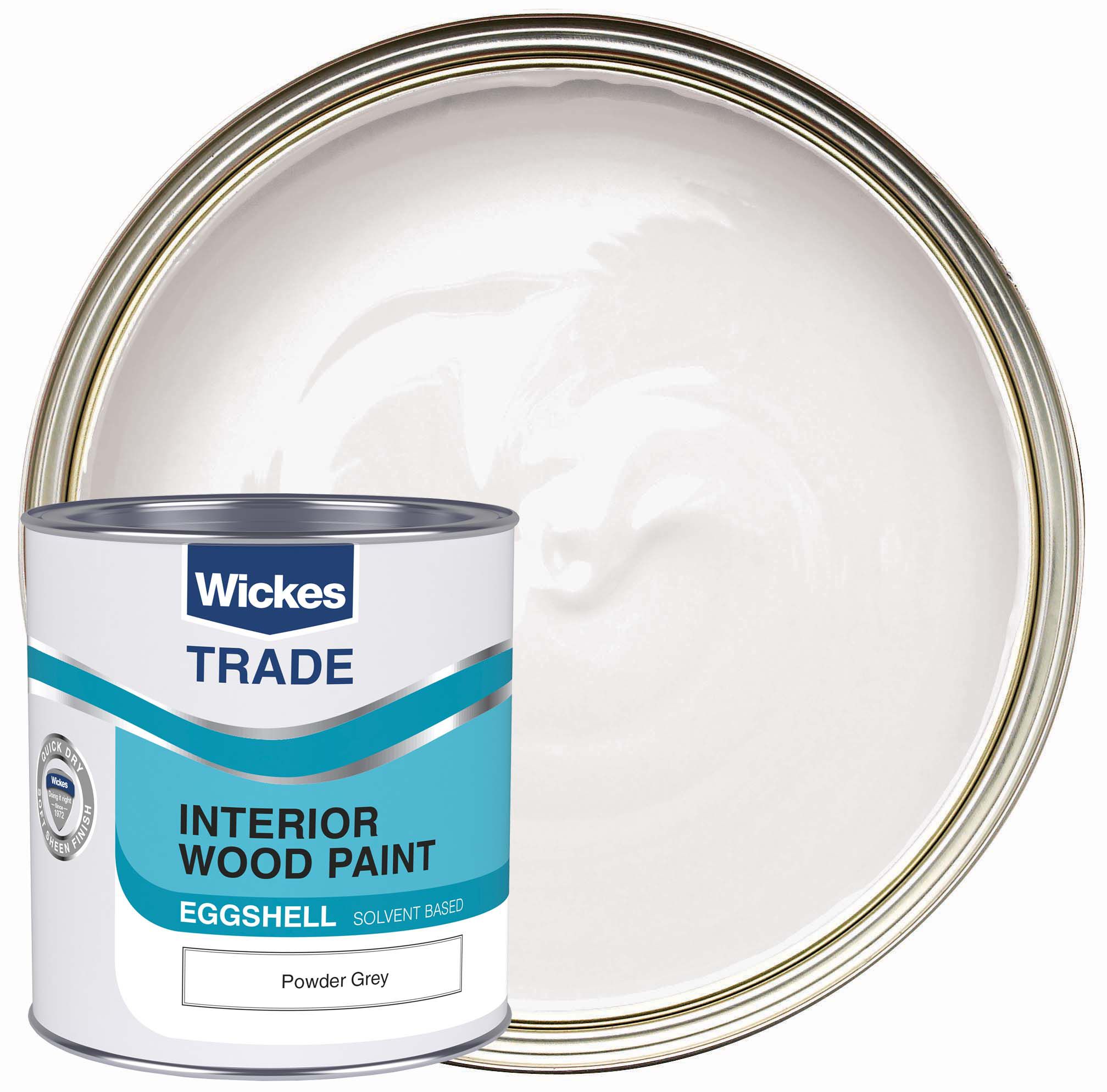 Wickes Trade Eggshell Wood & Metal Paint - Powder Grey - 1L