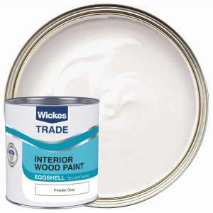 Wickes Trade Eggshell Wood & Metal Paint - Powder Grey - 1L