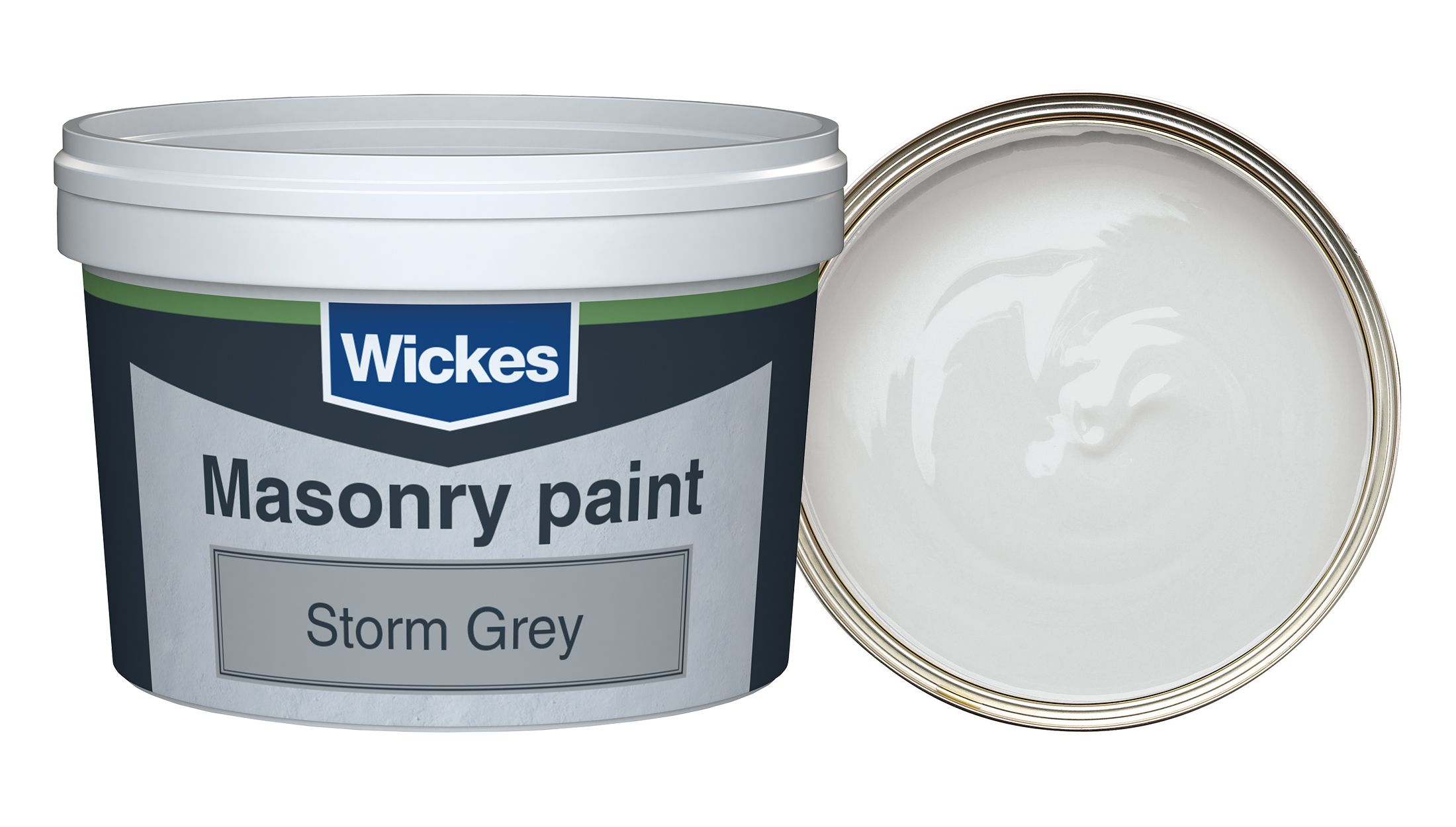 Wickes Smooth Masonry Paint - Storm Grey - 250ml