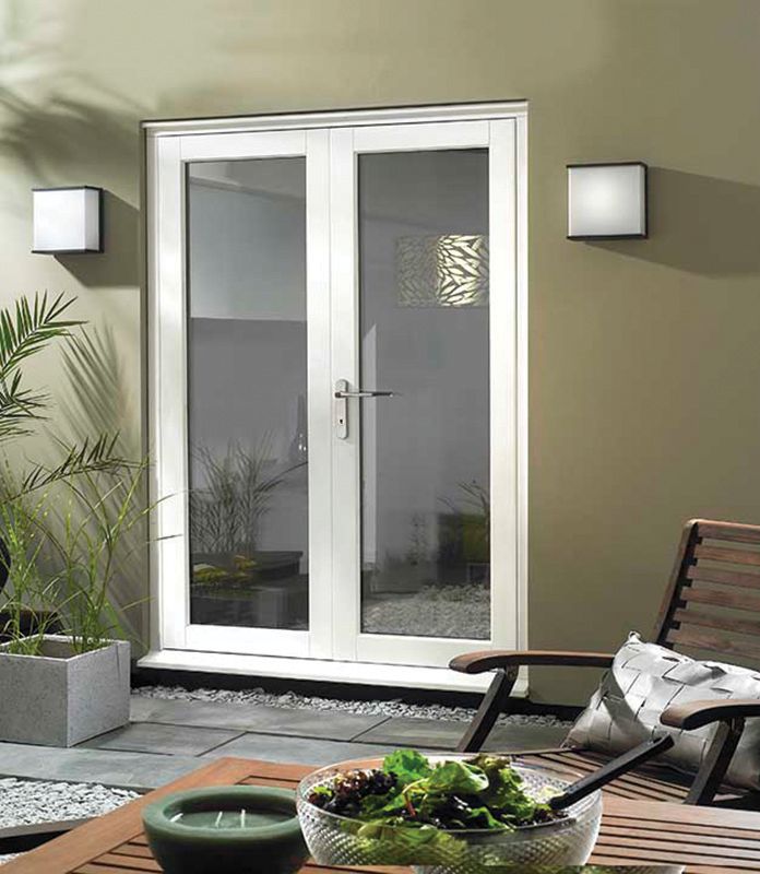 JCI Slimline White French Door Set - 1790mm
