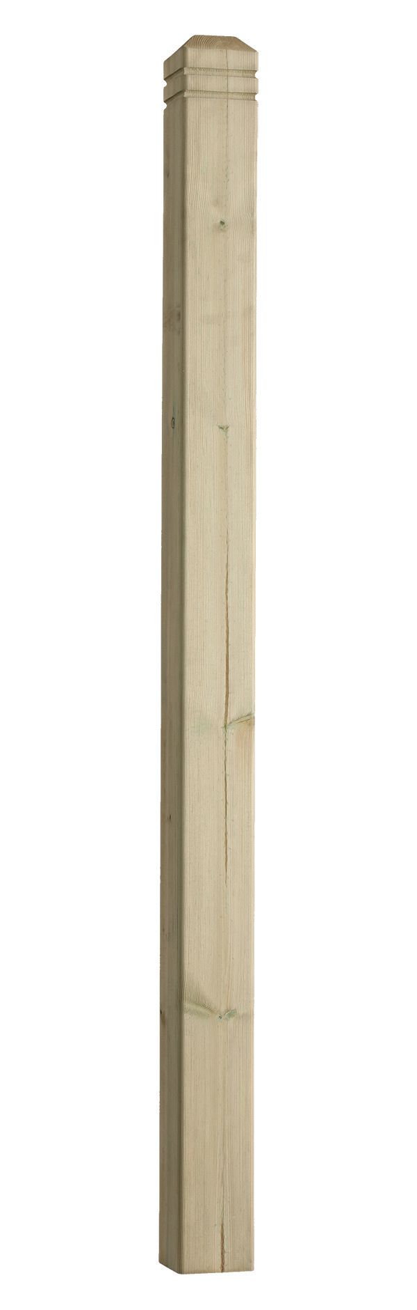 Image of Wickes Chamfered & Beaded Deck Post 82 x 82 x 1200mm