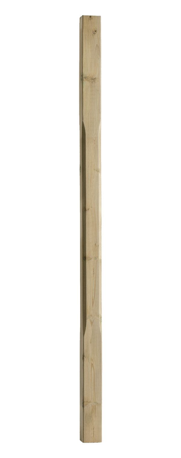 Image of Wickes Stop Chamfered Deck Spindle - 41 x 41 x 895mm