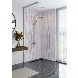 Mermaid Elite Marmo Linea Post Form Single Shower Panel 2420 x 1200mm
