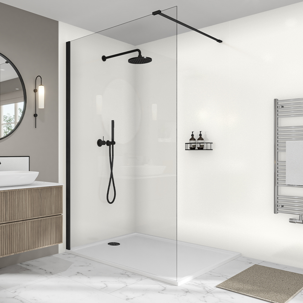 Image of Mermaid Elite Artico Post Form Single Shower Panel 2420 x 1200mm