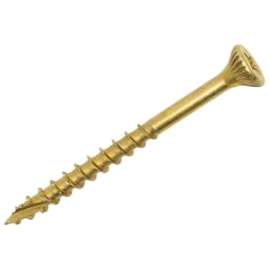 Optimaxx Pz Countersunk Zinc & Yellow Passivated Double Reinforced Woodscrew - 5 X 60mm Pack Of 200